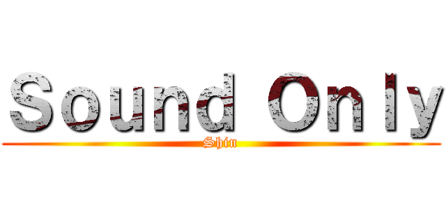 Ｓｏｕｎｄ Ｏｎｌｙ (Shin)