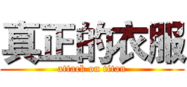 真正的衣服 (attack on titan)