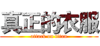 真正的衣服 (attack on titan)