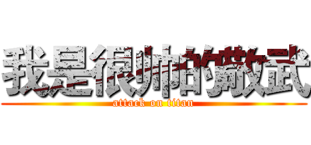 我是很帅的敬武 (attack on titan)