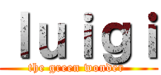 ｌｕｉｇｉ (the green wonder )