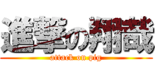 進撃の翔哉 (attack on pig)