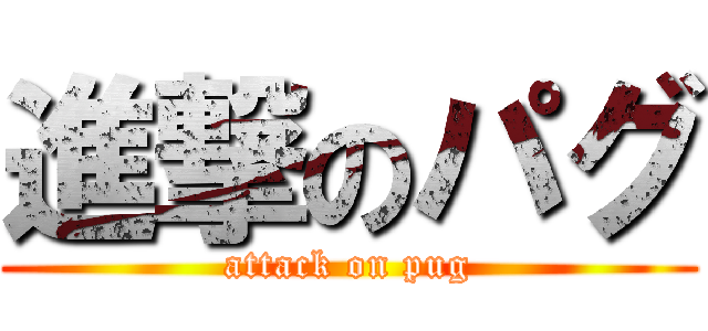 進撃のパグ (attack on pug)