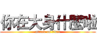 你在大身什麼啦 (attack on titan)