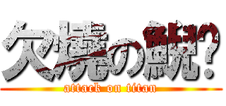 欠燒の鯢鰢 (attack on titan)