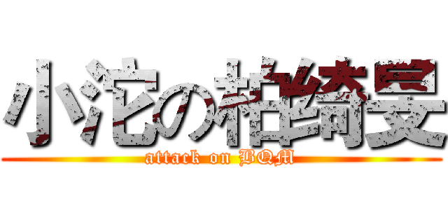 小沱の柏绮旻 (attack on BQM)