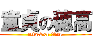 童貞の穂高 (attack on titan)