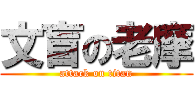 文盲の老摩 (attack on titan)