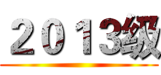 ２０１３级 ()