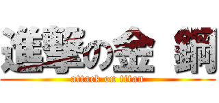進撃の金 鋼 (attack on titan)