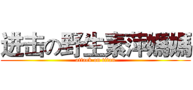 进击の野生素萍媽媽 (attack on titan)