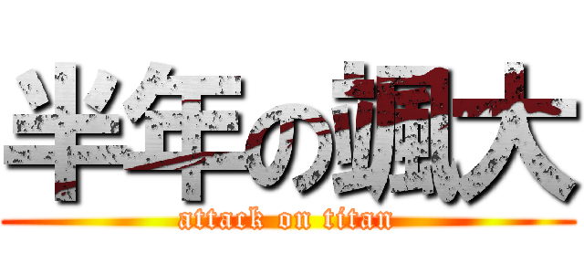 半年の颯大 (attack on titan)