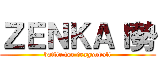 ＺＥＮＫＡＩ勢 (battle for dragonball)