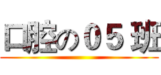 口腔の０５ 班 ()