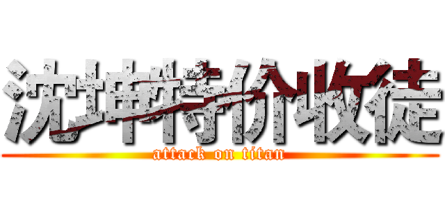沈坤特价收徒 (attack on titan)