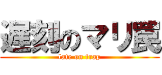 遅刻のマリ罠 (late on trap)