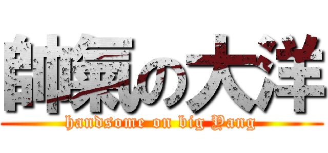 帥氣の大洋 (handsome on big Yang)