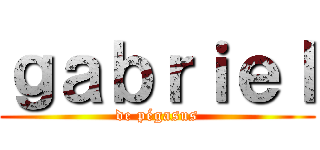 ｇａｂｒｉｅｌ (de pégasus)