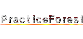 ＰｒａｃｔｉｃｅＦｏｒｅｓｔ ()