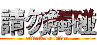 請勿觸碰 (attack on titan)
