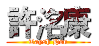 許洺康 (Taysh Hsu)