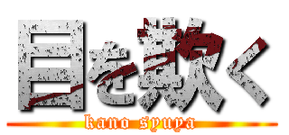 目を欺く (kano syuya)