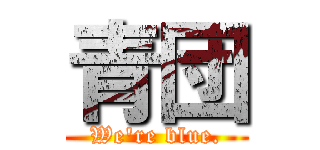 青団 (We're blue.)