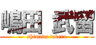嶋田 武留 (shimada takeru)