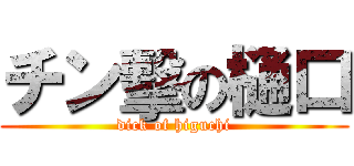 チン擊の樋口 (dick of higuchi)