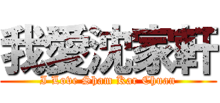 我愛沈家軒 (I Love Sham Kar Chuan)