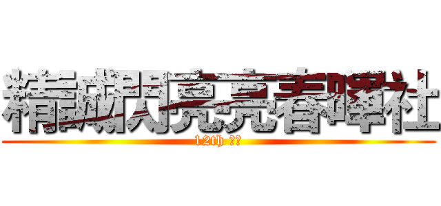 精誠閃亮亮春暉社 (12th 社員)