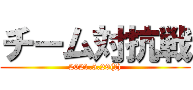 チーム対抗戦 (2021.5.29(土))