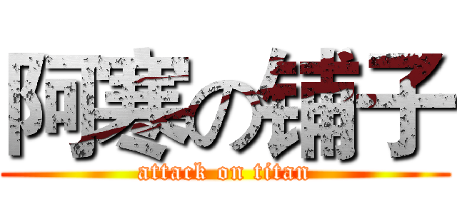 阿寒の铺子 (attack on titan)