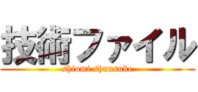 技術ファイル (shiomi shunsuke)