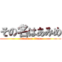 その名はあみめ (attack on titan)