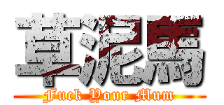 草泥馬 (Fuck Your Mum)