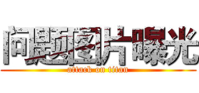 问题图片曝光 (attack on titan)