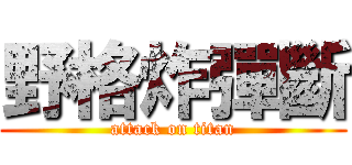 野格炸彈斷 (attack on titan)