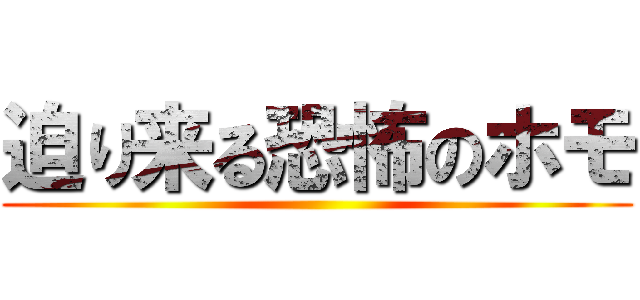 迫り来る恐怖のホモ ()