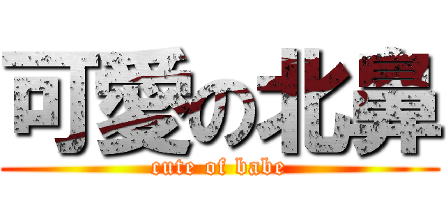 可愛の北鼻 (cute of babe)