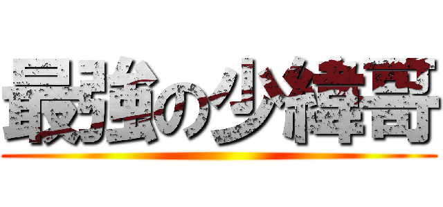 最強の少緯哥 ()