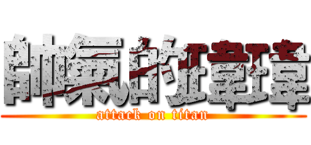 帥氣的瑋瑋 (attack on titan)