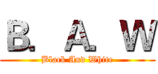 Ｂ．Ａ．Ｗ (Black And White)