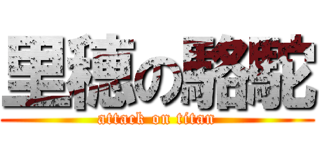 里穂の駱駝 (attack on titan)