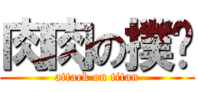 肉肉の撲揪 (attack on titan)