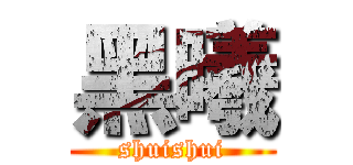 黑曦 (shuishui)