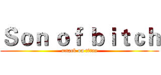 Ｓｏｎ ｏｆ ｂｉｔｃｈ (attack on titan)