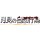 月見の自慰行為 (オナニー)