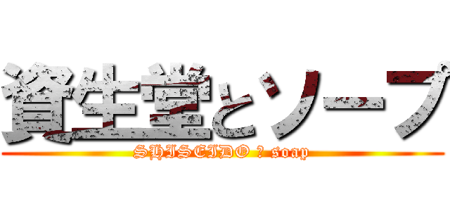 資生堂とソープ (SHISEIDO ＆ soap)