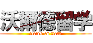 沃爾德留学 (attack on titan)